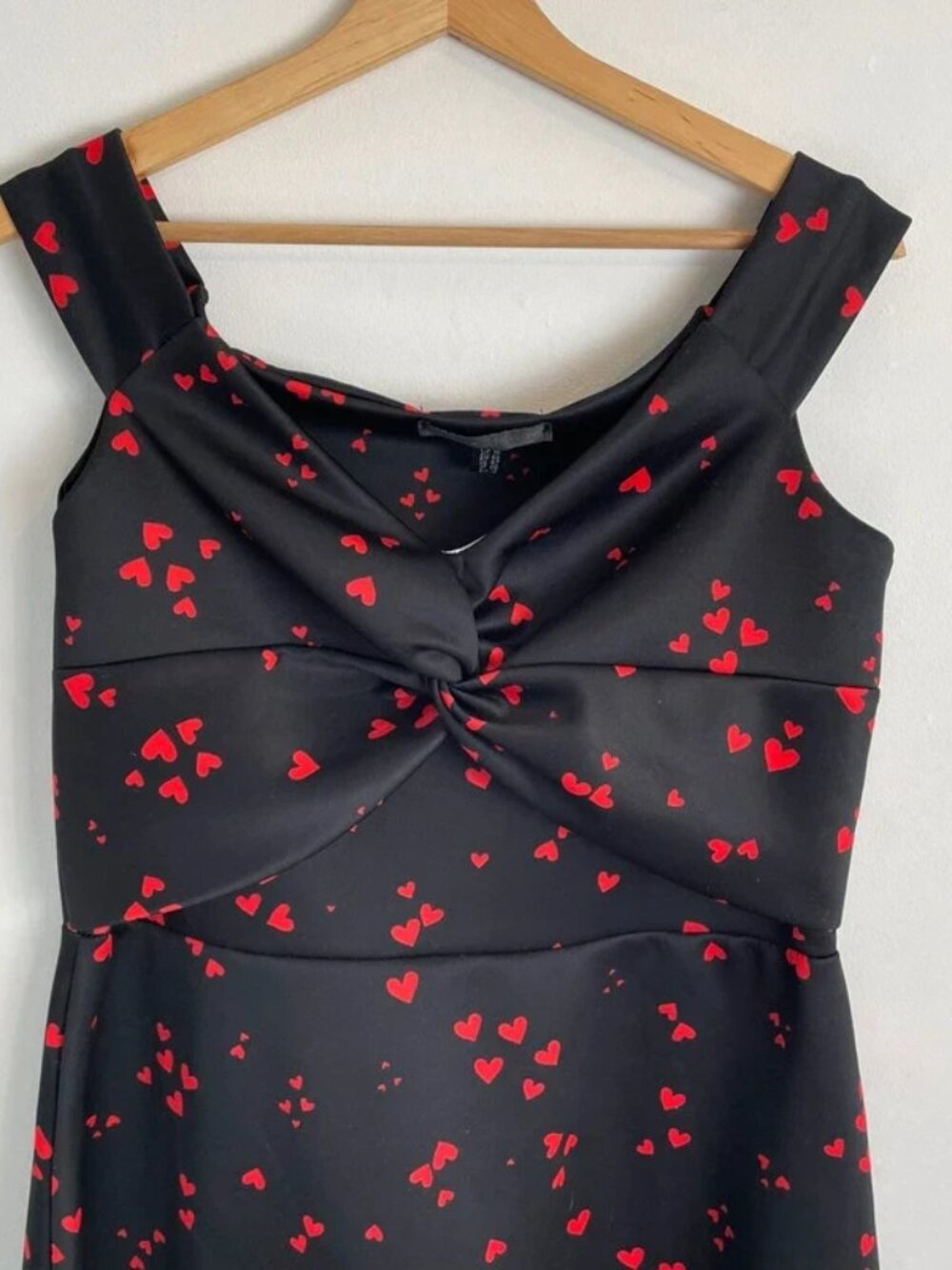 Mela London Black & Red Heart Dress (Size  16) Goth Style - Picture 2 of 5